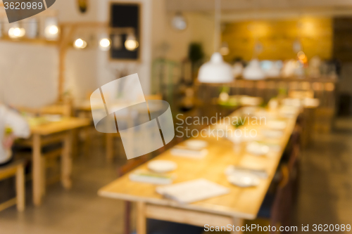 Image of Blurred image of a restaurant