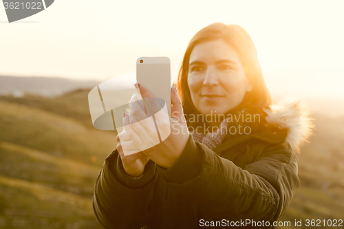 Image of Winter look Selfie 