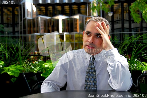 Image of Businessman frustrated