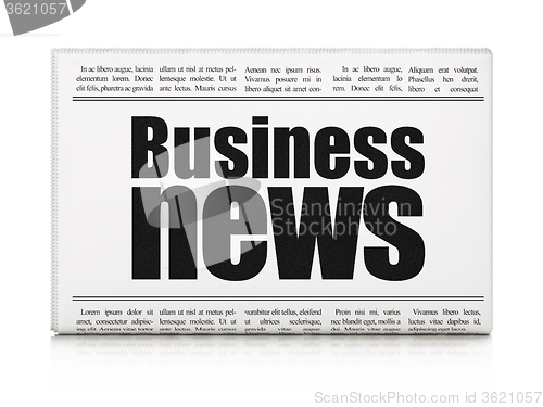 Image of News concept: newspaper headline Business News