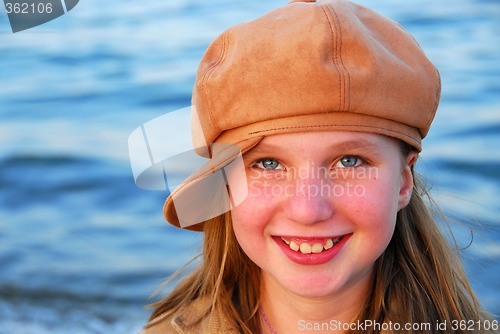 Image of Smiling girl in a hat