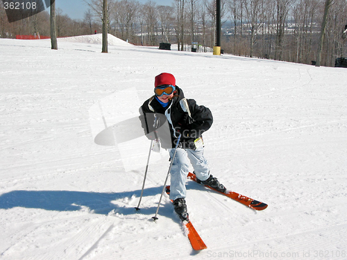 Image of Girl child ski