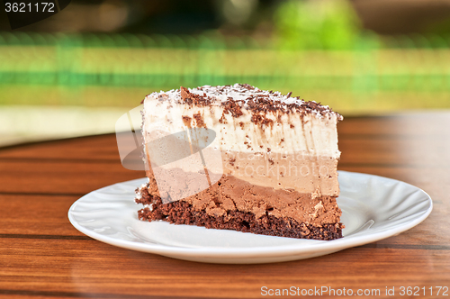 Image of tasty piece of cake 