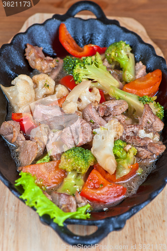 Image of meat with vegetables