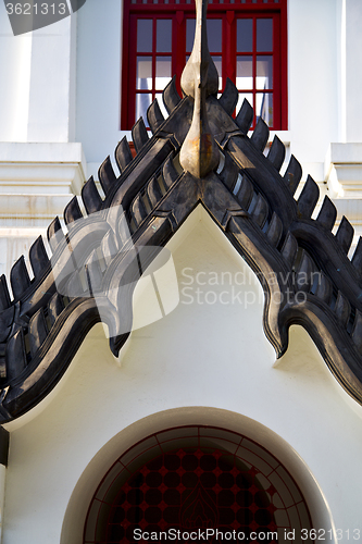 Image of asia  thailand  in    abstract cross colors  roof    and  colors