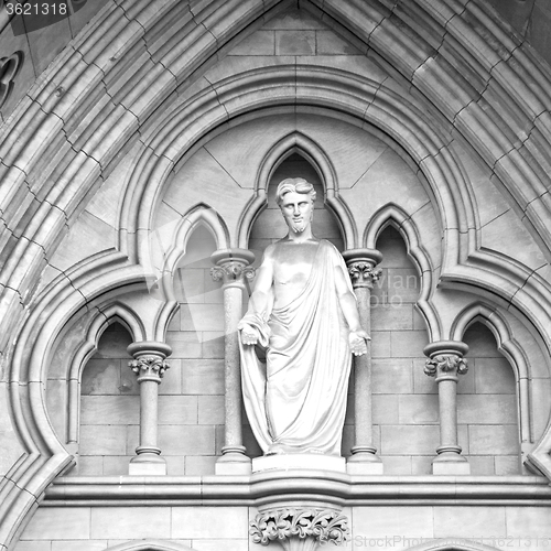 Image of door southwark  cathedral in london england old  construction an