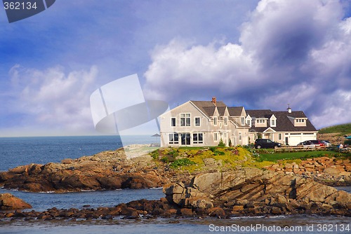 Image of House on ocean shore