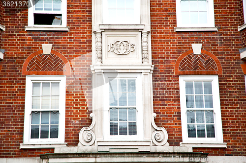 Image of old window in europe london   and      historical 