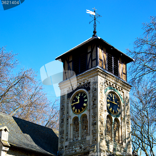 Image of in cemetery  england europe old construction and    history