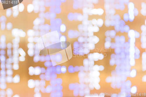 Image of Blurred Lights on purple background