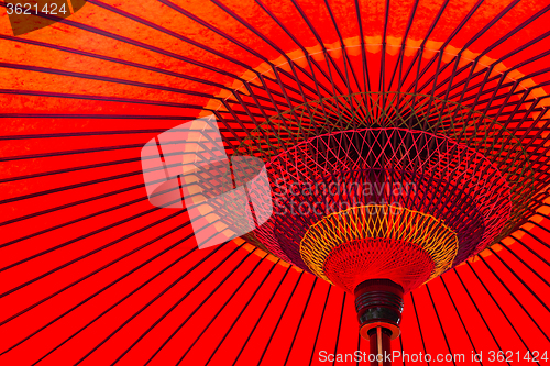 Image of Japanese red umbrella