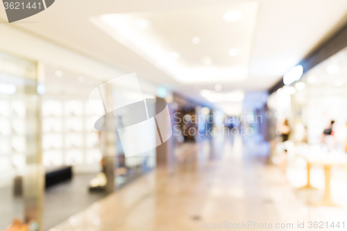 Image of Blur background of shopping center