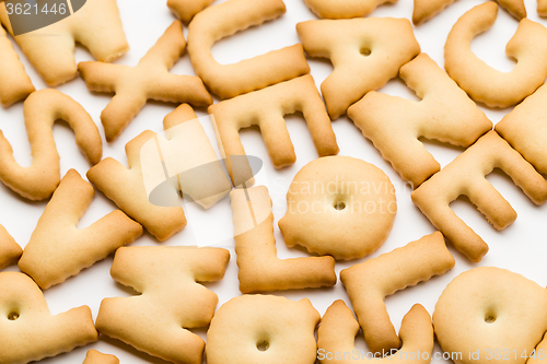 Image of Stack of text cookie