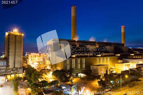 Image of Cement factory at Hong Kong