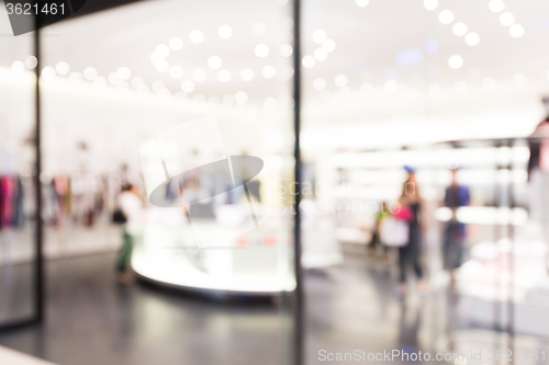 Image of Store blur background with bokeh