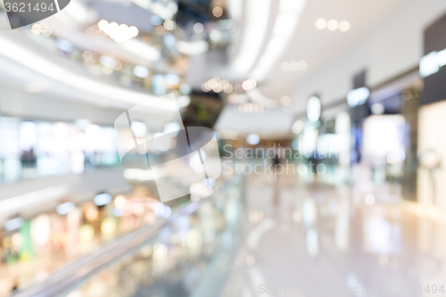 Image of Blurred shopping mall background