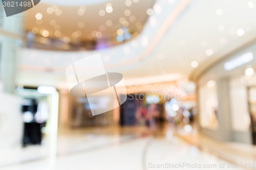 Image of Blurred shopping mall background
