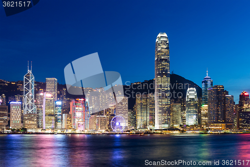 Image of Hong Kong at night