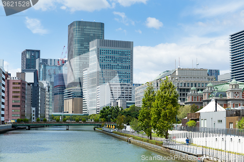 Image of Osaka downtown skyline 