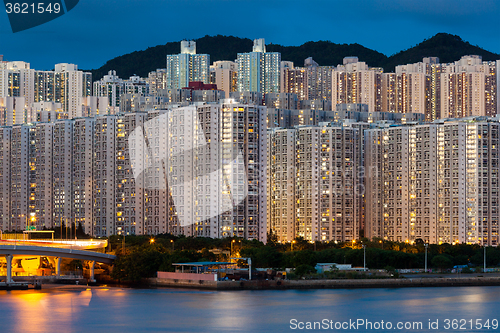 Image of Hign density residential building in Hong Kong