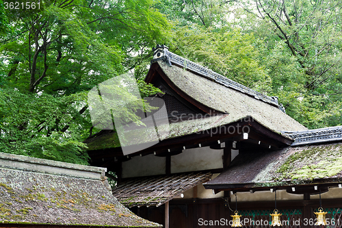 Image of Japanese temple roof tile