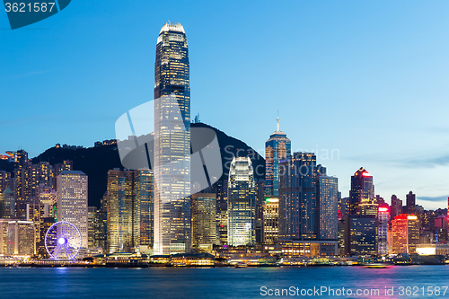 Image of Victoria Harbor of Hong Kong