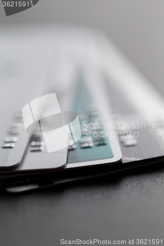 Image of Credit card close up