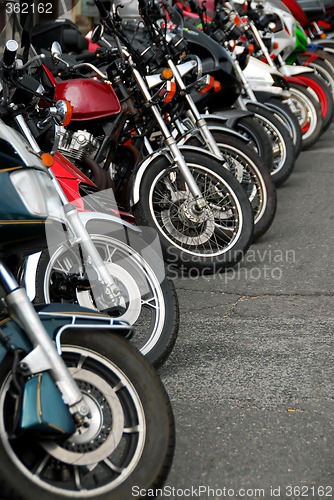 Image of Row of motobikes