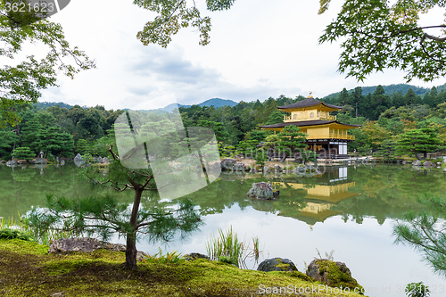 Image of Golden Pavilion Kinkakuji Temple in Kyoto Japan