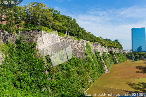 Image of Wall fence of osaka castle