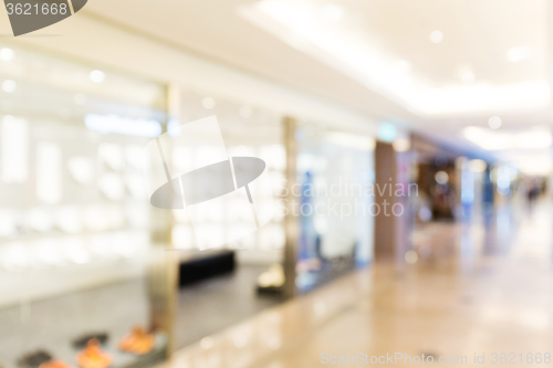 Image of Shopping mall blur background