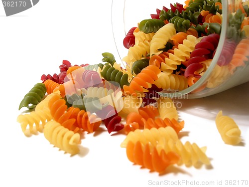 Image of Colorful pasta jar