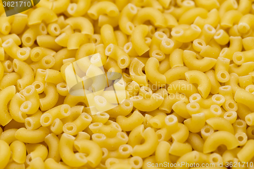 Image of Macaroni Italian pasta close up