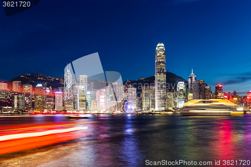 Image of Hong Kong night view