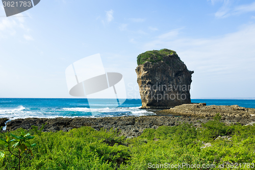 Image of Seascape with rock