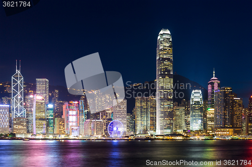 Image of Hong Kong famous night view