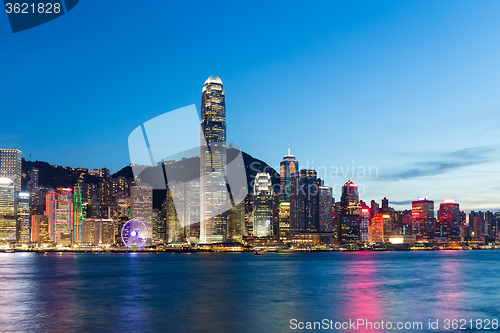 Image of Hong Kong city at night