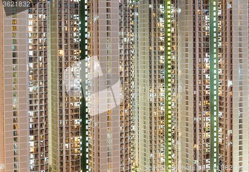 Image of Hong Kong public building at night