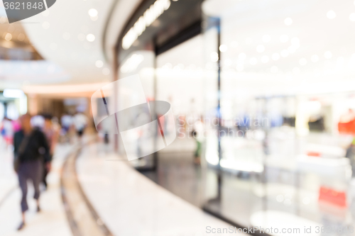 Image of Shopping mall blurred background