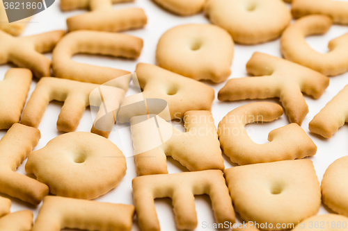 Image of Stack of word cookie