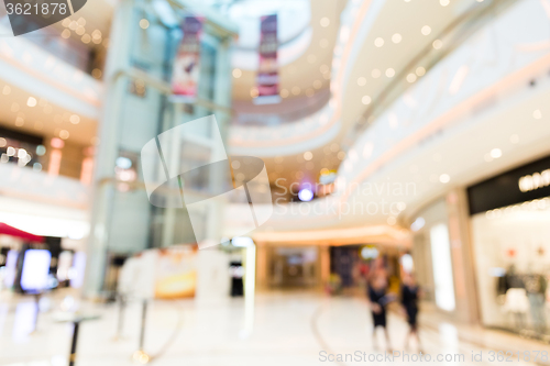 Image of Blurred image of shopping mall