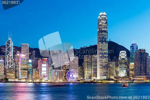 Image of Hong Kong famous night view