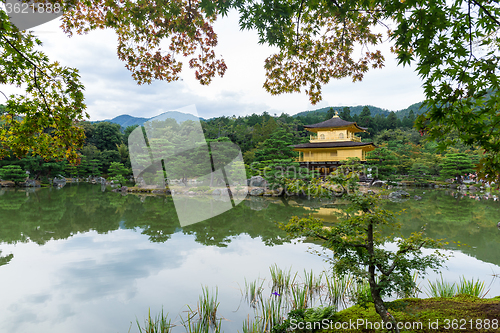 Image of Golden Pavilion at Kinkakuji Temple, Kyoto Japan