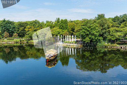 Image of Tourism boat on river