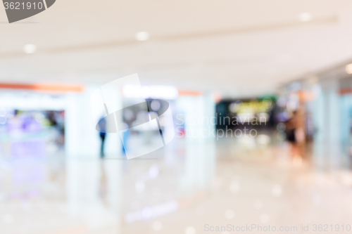 Image of Shopping mall blur background with bokeh