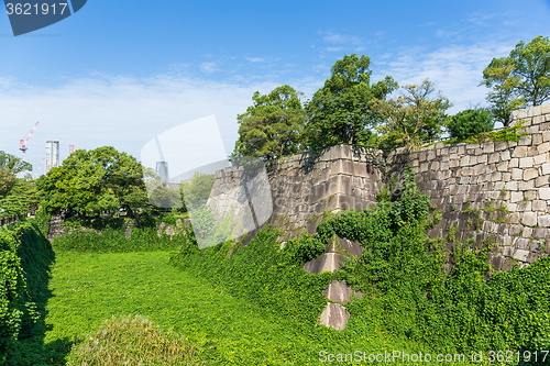 Image of Osaka castle wall