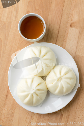 Image of Chinese bun with tea