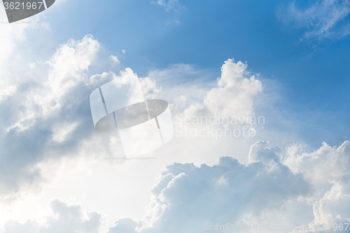 Image of Blue sky clouds