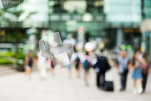 Image of Blur view of business centre background