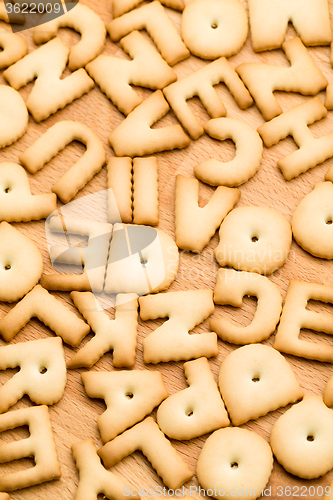 Image of Baked text biscuit
